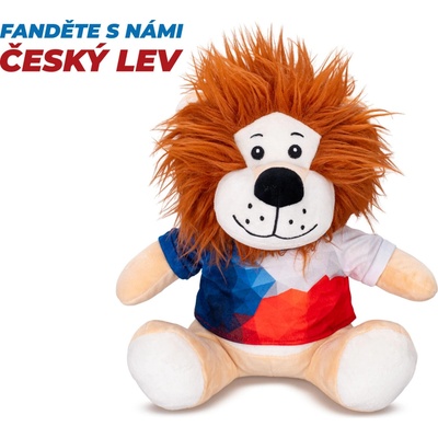 Wiky Lev plyšový v tričku sediaci 25 cm