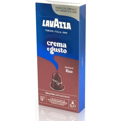 Lavazza Crema e Gusto Ricco Alu Kapsule do Nespresso 10 ks