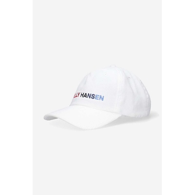 Helly Hansen Джинсова шапка с козирка Helly Hansen Graphic Cap в бяло с апликация (48146)