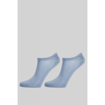 Gant ponožky LYOCELL RIB LOW CUT SOCKS 2-PACK modrá
