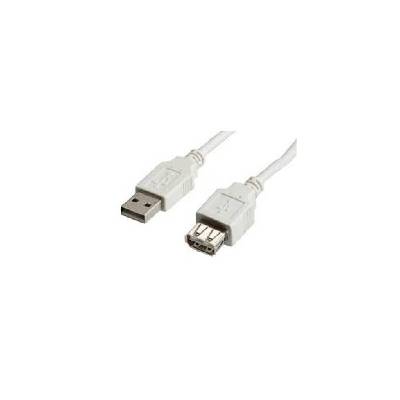 Value s3113-100 : : usb 2.0 кабел, a-a, m-f, бежов, 3.0 м