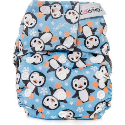 Bobánek Látková plienka novorodenecká extra jemná AIO Tučniaci