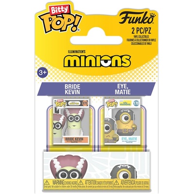 Funko Комплект мини фигури Funko Bitty POP! Animation: Minions - Bride Kevin & Eye (112848)