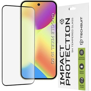 Techsuit Протектор за Google Pixel 10 - Techsuit - 111D Пълно покритие / Цялостно лепило със стъкло - Черен