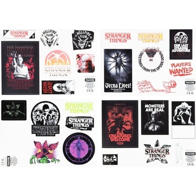 Svítící samolepky Stranger Things 5 (14 ks) – Zboží Živě