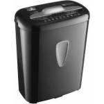 Amazon Basics document shredder with microparticle cut, 5-6 sheets, with transparent viewing window, for documents and credit cards, 15.5l collection container, black - AU610MA