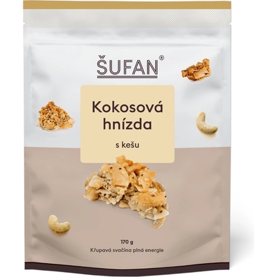 Šufan Kokosová hnízda s kešu 170 g