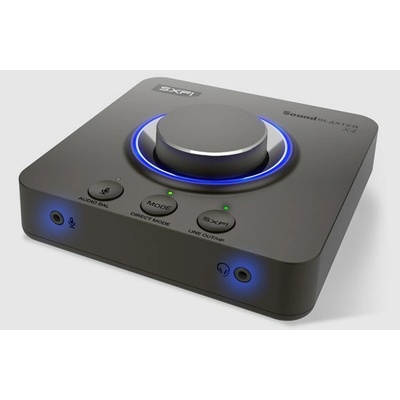 Creative Външна звукова карта Creative Sound Blaster X4, 2.0, USB-C, S/PDIF, Optical In/Out, Line In/Out, AUX, 114dB, 7.1 Virtual/Discrete Surround, Sound Blaster Acoustic Engine, Super X-Fi
