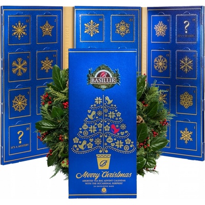 Basilur CHRISTMAS ADVENT CALENDAR VII čajový adventní kalendář 24 příchutí