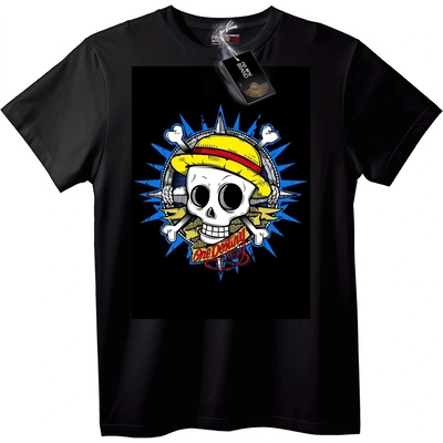 NOONEBRAND Тениска с череп One Piece - 2XL, White