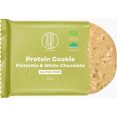 BrainMax Pure Pure® Protein Cookie - Шам фъстък & бял шоколад, БИО, 60 g