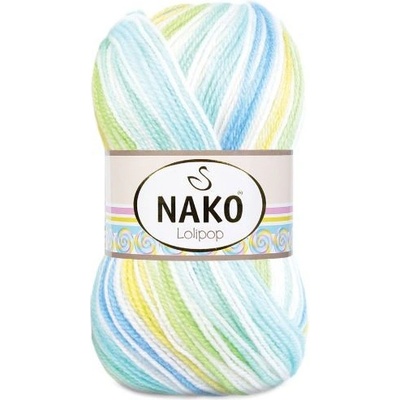 Nako Pletací příze Nako Lolipop 81119 - zelenomodrá