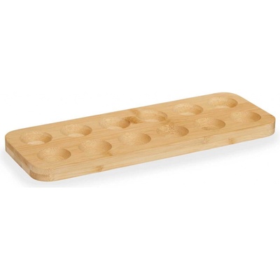 Kinvara Bambusová nádoba na vejce do lednice, 30 x 11,5 cm hnědá