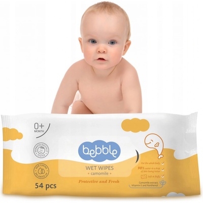 Bebble Vodné obrúsky harmančekové 54 ks