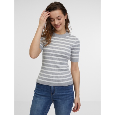 Orsay Светлосив дамски плетен топ на райе ORSAY Orsay | Siv | ЖЕНИ | S