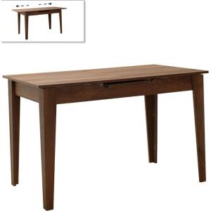 TopMebel Разтегателна маса Trendline TopMebel от меламин в цвят орех 120/150x70x75cm