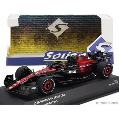 Solido Alfa romeo F1 C43 Team Stake N 24 Australian Gp 2023 Guanyu Zhou Černá Červená 1:43
