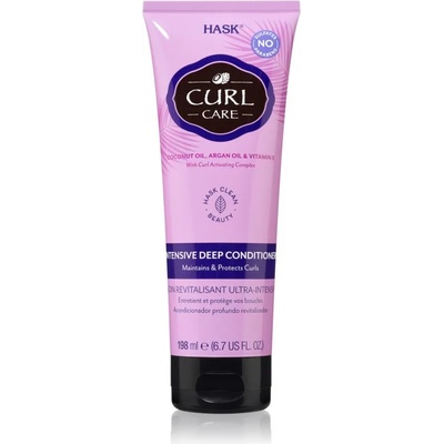 HASK Curl Care интензивен възстановяващ балсам за чуплива и къдрава коса 198ml