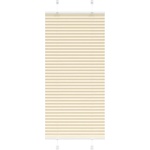 vidaXL Плисирана щора Cream 65x150 cm Ширина на плата 64, 4 cm (4015289)