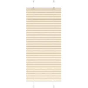 vidaXL Плисирана щора Cream 65x150 cm Ширина на плата 64, 4 cm (4015289)