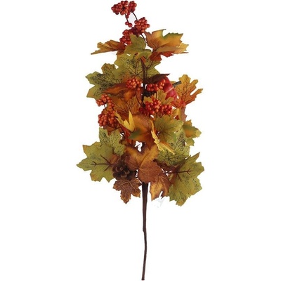 Podzimní větev s dýní X6389 - 60 × 20 × 10 cm