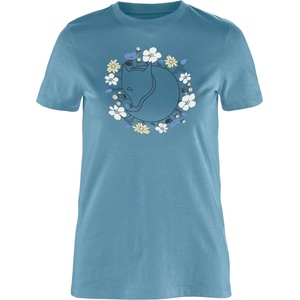 Fjällräven Дамска тениска Fjällräven Women's Fjällblomster Fox T-Shirt - Dawn Blue - размер XS (916-6337-0311)