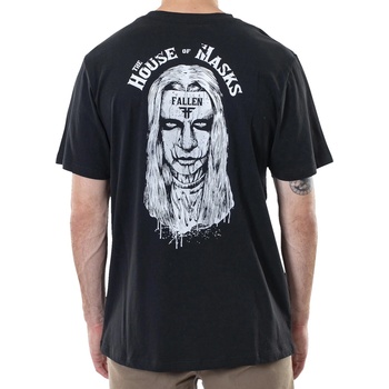 FALLEN мъжка тениска FALLEN - House Of Masks Tee - черно бяло - FMU1RE08 ЧЕРНО БЯЛО