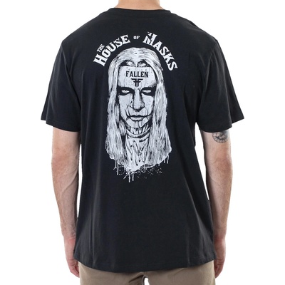 FALLEN мъжка тениска FALLEN - House Of Masks Tee - черно бяло - FMU1RE08 ЧЕРНО БЯЛО