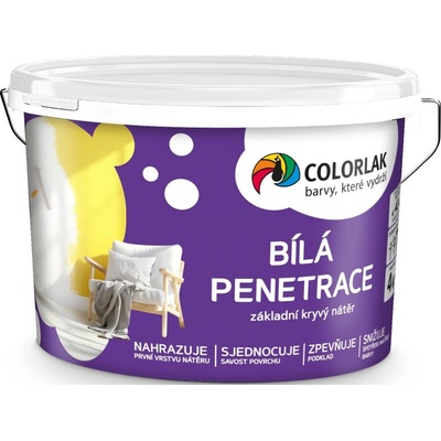 Colorlak BÍLÁ PENETRACE V1005 Barva: bílá, Balení: 4 kg – Zbozi.Blesk.cz