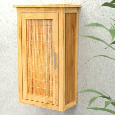 Eisl Висок шкаф с врата, бамбук, 40x20x70 см (438821)