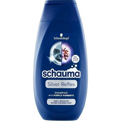 Schauma Silver Reflex Šampón proti žltým tónom pre biele a blond vlasy 250 ml