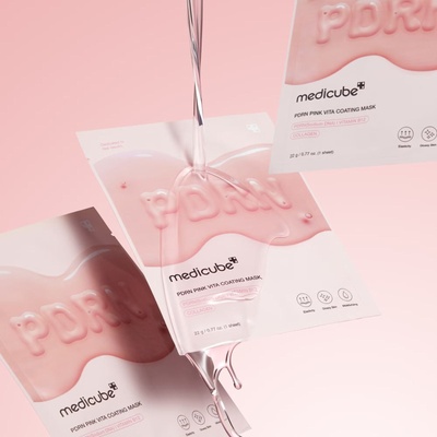 Medicube Хидратираща и озаряваща шийт маска за лице Medicube PDRN Pink Vita Coating Mask (461613)