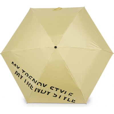 Dámský mini skládací deštník 1 žlutá světlá