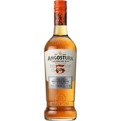 Angostura 5y 40% 0,7 l (čistá fľaša)