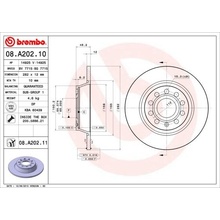 Brzdový kotúč BREMBO 08.A202.11