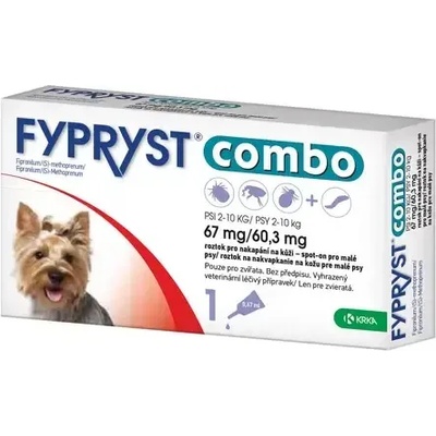 FYPRYST Fypryst Combo 67 mg. - Фиприст Комбо за кучета с тегло от 2 до 10 кг. 3 броя пипетиa