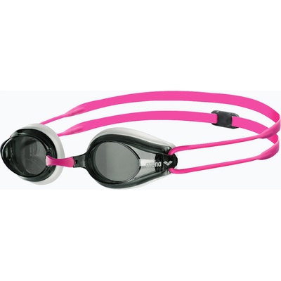 arena Очила за плуване arena Tracks white/smoke/fuchsia