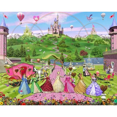 Walltastic Dětská fototapeta Pohádková princezna, rozměr 2438x3048mm,skladem poslední 1ks!