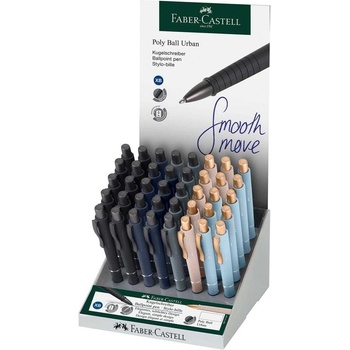Faber-Castell Химикалка Poly Ball Urban, 40 броя в дисплей (1005120499)