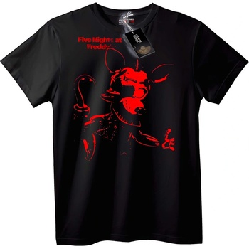 NOONEBRAND Тениска Червен Freddy от Five Nights at Freddy's - 5XL, Black