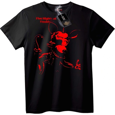 NOONEBRAND Тениска Червен Freddy от Five Nights at Freddy's - 5XL, Black