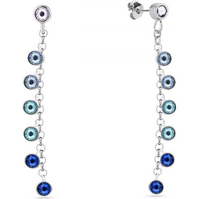 Spark modré se Swarovski Elements Milipedo KCROLO2038CB Capri Blue