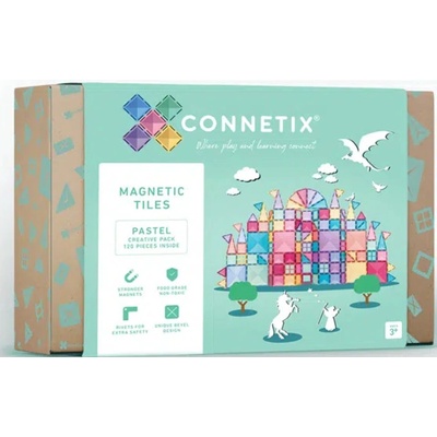 Connetix Pastel Creative Pack, 120 ks