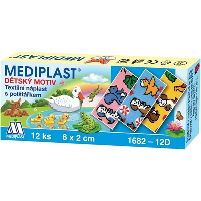 Mediplast CZ Náplast s polštářkem dětská varianta: 12 ks