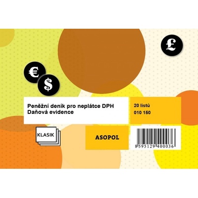Asopol 010150 Peněžní deník - daňová evidence pro neplátce DPH