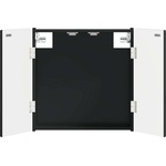 vidaXL Кабинет за дартборд ARNHEM Черно 52, 5 x 10, 5 x 53, 5 см (896666)