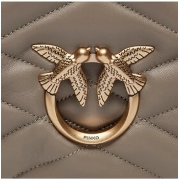 Pinko Love kabelka Micro Puff C AI 23-24 PCPL 100041 A0F2 béžová