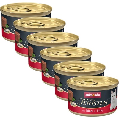Animonda Vom Feinsten Cat Adult - говеждо и патица 6 x 85 г