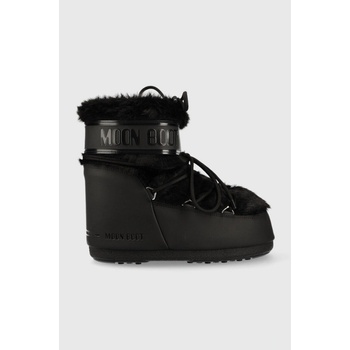 Moon Boot Icon Low Faux Fur black