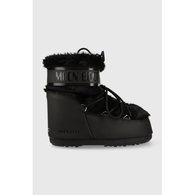 Moon Boot Icon Low Faux Fur snehule čierna